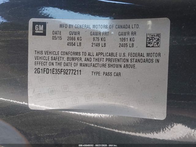 2015 CHEVROLET CAMARO 2G1FD1E35F9277211 Photo 8