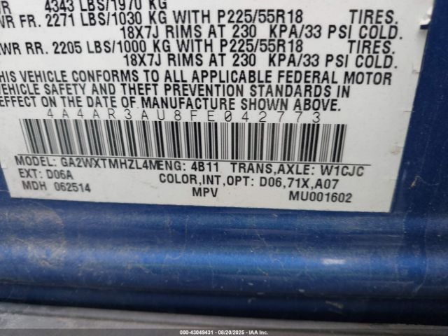 2015 MITSUBISHI OUTLANDER SPORT 4A4AR3AU8FE042773 Photo 8