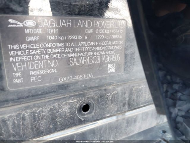 2017 JAGUAR XE SAJAR4BG3HA969505 Photo 8