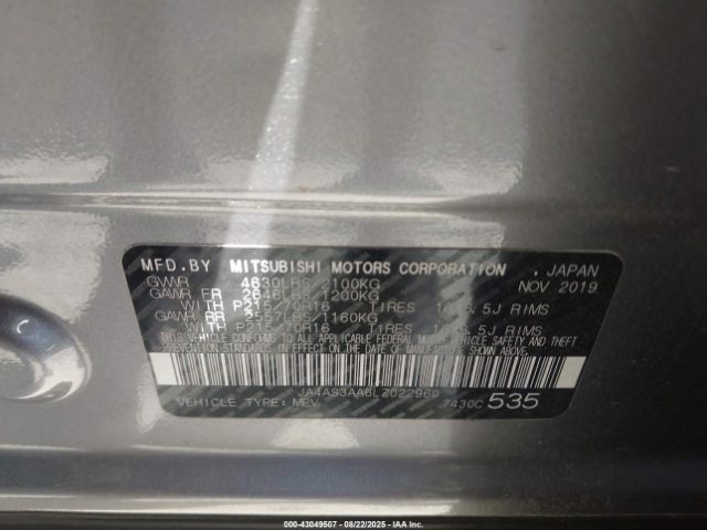 2020 MITSUBISHI ECLIPSE CROSS JA4AS3AA6LZ022960 Photo 8