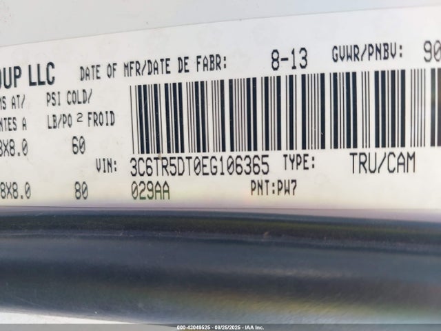 3C6TR5DT0EG106365 RAM 2500