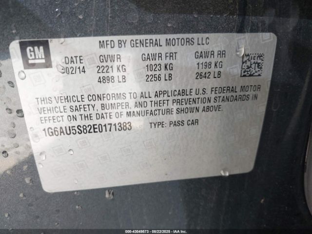 2014 CADILLAC CTS 1G6AU5S82E0171383 Photo 8