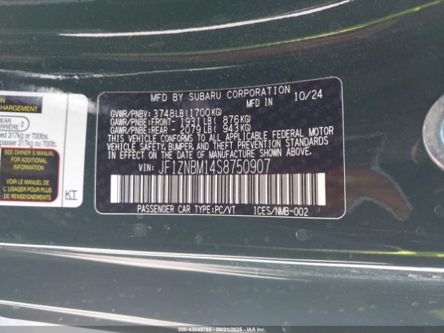 2025 TOYOTA GR86 JF1ZNBM14S8750907 Photo 8