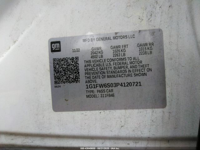 2023 CHEVROLET BOLT EV 1G1FW6S03P4120721 Photo 8