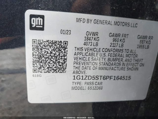 2023 CHEVROLET MALIBU 1G1ZD5ST6PF164515 Photo 8