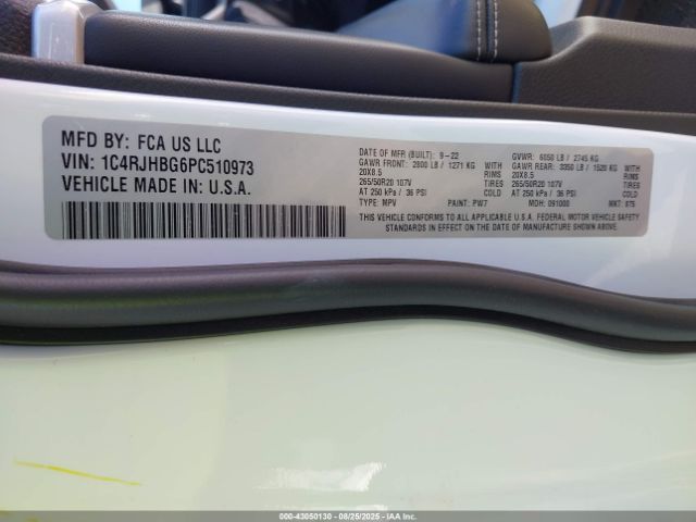 2023 JEEP GRAND CHEROKEE 1C4RJHBG6PC510973 Photo 8