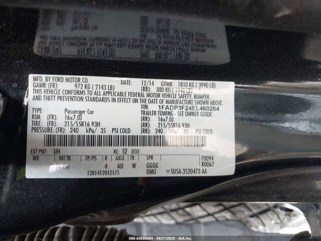 1FADP3F24EL460264 Ford Focus