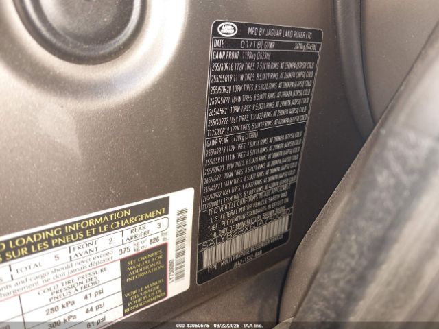2018 LAND ROVER RANGE ROVER VELAR SALYB2RX6JA750080 Photo 8
