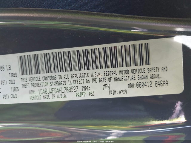 1C4BJWFG4HL703527 Jeep Wrangler