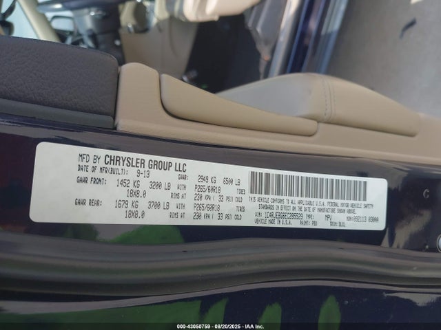 Jeep Grand Cherokee 2014 1C4RJEBG6EC285529 Image 9