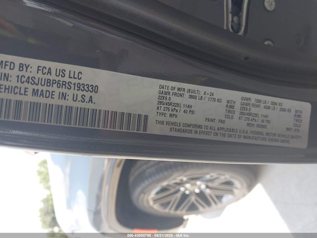 1C4SJUBP6RS193330 Jeep 2024