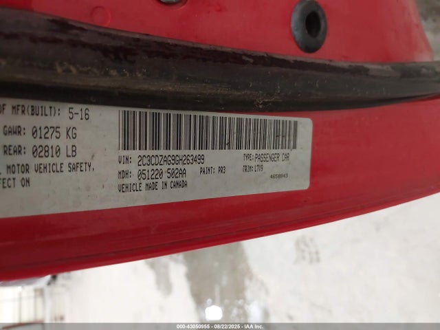 Dodge 2016 2016 2C3CDZAG9GH263499 Image 9