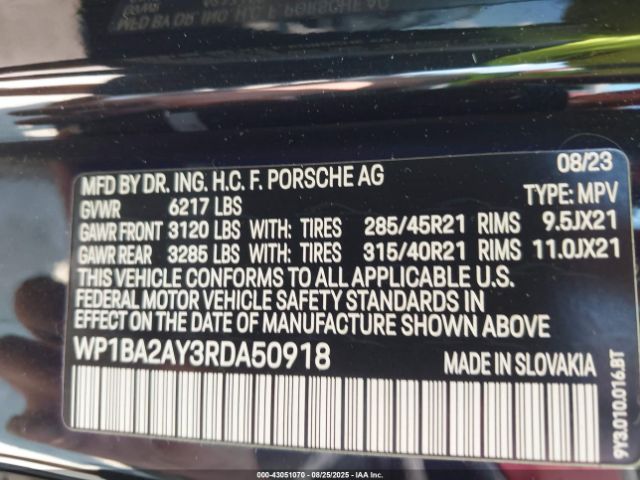 2024 PORSCHE CAYENNE COUPE WP1BA2AY3RDA50918 Photo 8