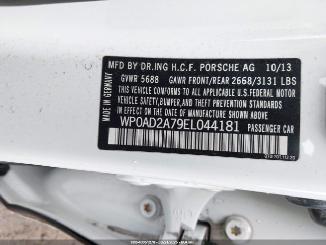 2014 PORSCHE PANAMERA E-HYBRID WP0AD2A79EL044181 Photo 8