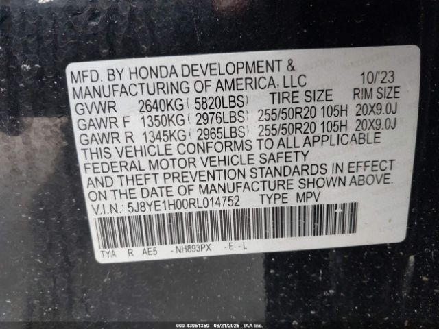 2024 ACURA MDX 5J8YE1H00RL014752 Photo 8