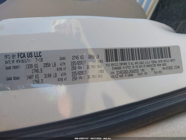 2C4RDGBGXJR302935 Dodge Grand Caravan