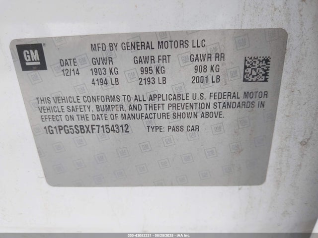 1G1PG5SBXF7154312 Chevrolet LUV