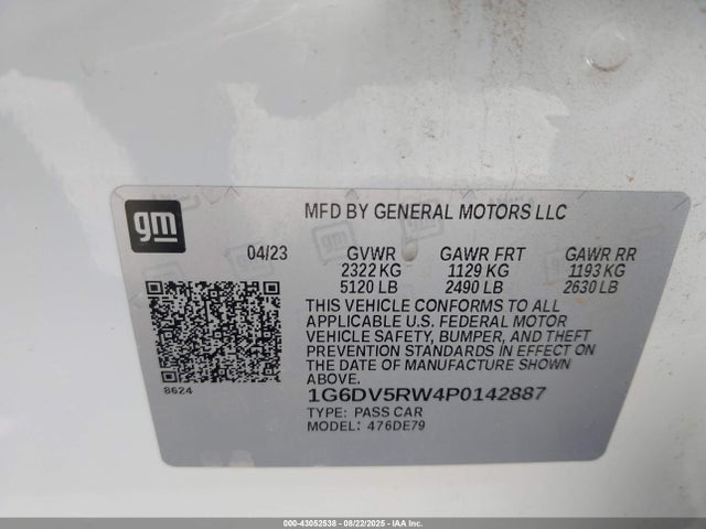 2023 CADILLAC CT5-V 1G6DV5RW4P0142887 Photo 8