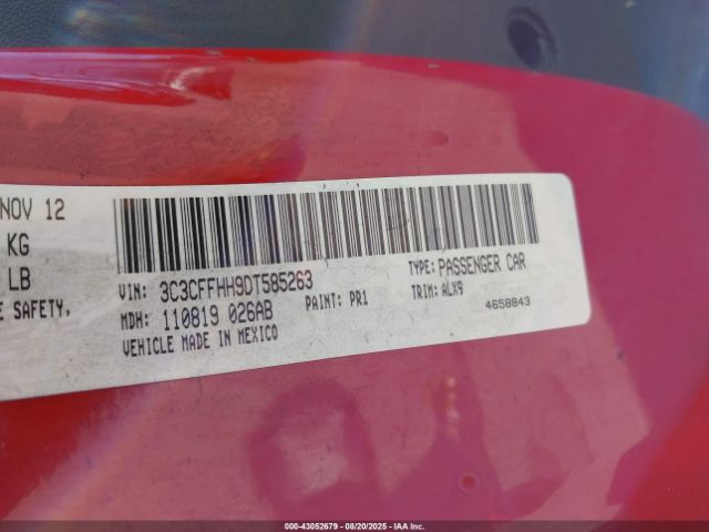 2013 FIAT 500 3C3CFFHH9DT585263 Photo 8