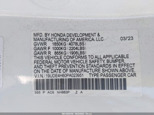 2023 ACURA INTEGRA 19UDE4H60PA023951 Photo 8