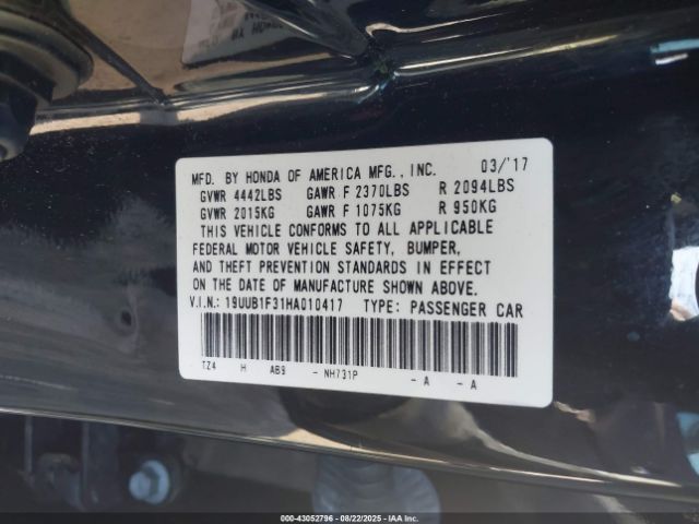 2017 ACURA TLX 19UUB1F31HA010417 Photo 8