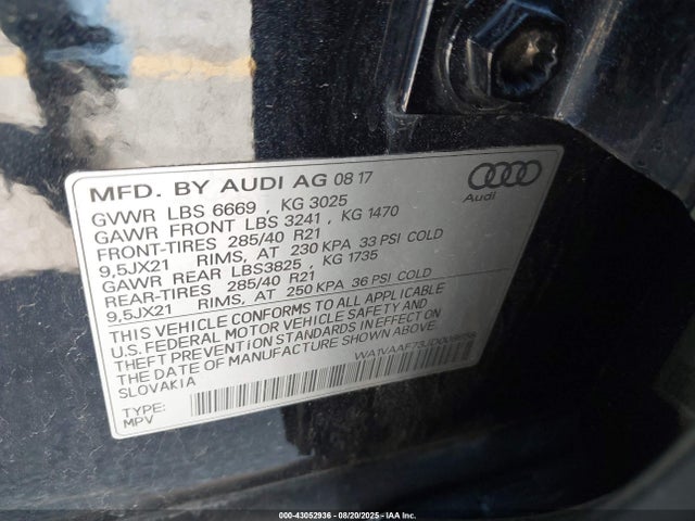 2018 AUDI Q7 WA1VAAF73JD008658 Photo 8