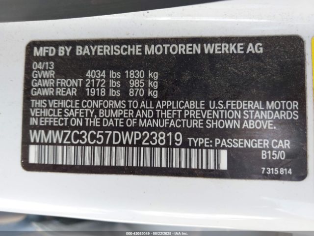 2013 MINI COUNTRYMAN WMWZC3C57DWP23819 Photo 8