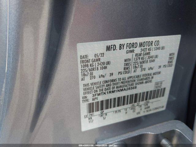 2022 FORD MUSTANG MACH-E 3FMTK1RM1NMA28568 Photo 8