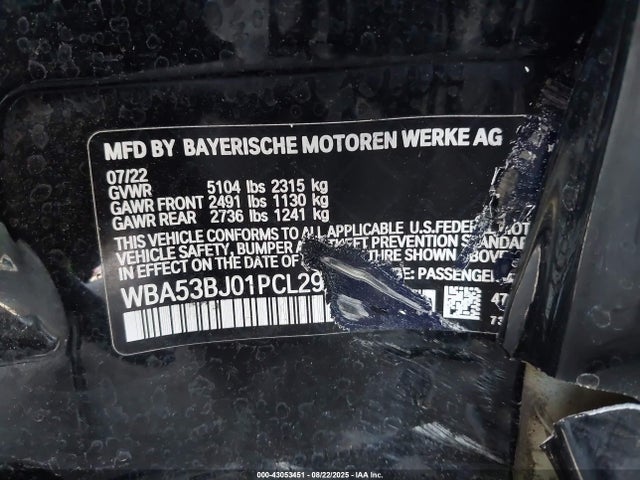BMW 540I 2023 WBA53BJ01PCL29920 Image 9
