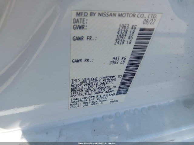 1N4BL4BV0PN314606 Nissan 2023