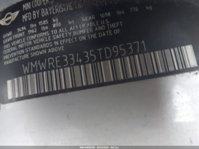 2005 MINI COOPER WMWRE33435TD95371 Photo 8