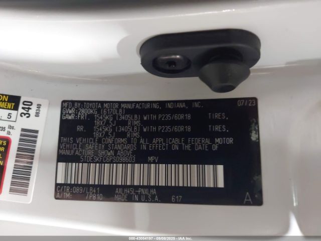 2023 TOYOTA SIENNA 5TDESKFC6PS098603 Photo 8