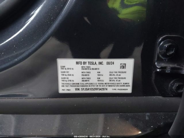 2024 TESLA MODEL S 5YJSA1E52RF542974 Photo 8