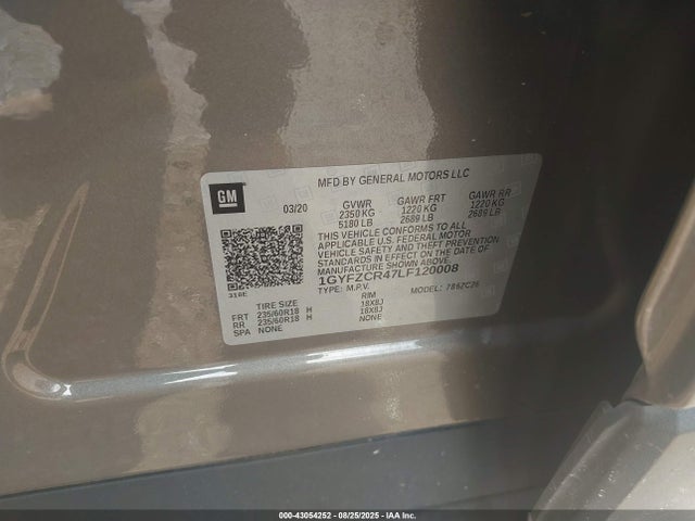 2020 CADILLAC XT4 1GYFZCR47LF120008 Photo 8