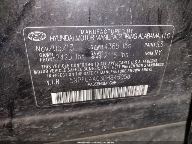 Hyundai gamma 2014 5NPEC4AC3EH845058 Image 9
