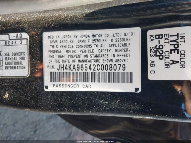 2002 ACURA RL JH4KA96542C008079 Photo 8