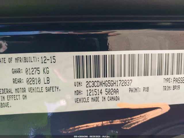 Dodge Charger 2016 2C3CDXHG5GH172837 Image 9