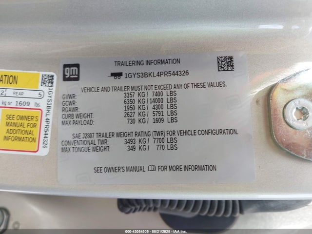2023 CADILLAC ESCALADE 1GYS3BKL4PR544326 Photo 8