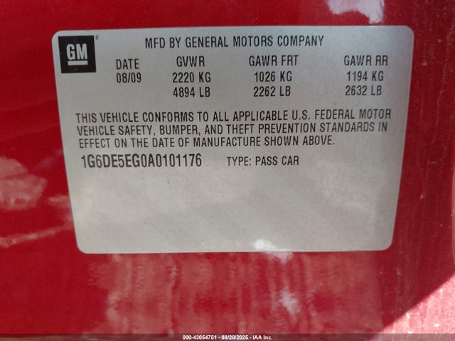 2010 CADILLAC CTS 1G6DE5EG0A0101176 Photo 8