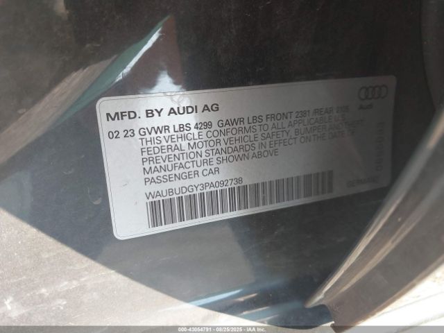 2023 AUDI A3 WAUBUDGY3PA092738 Photo 8