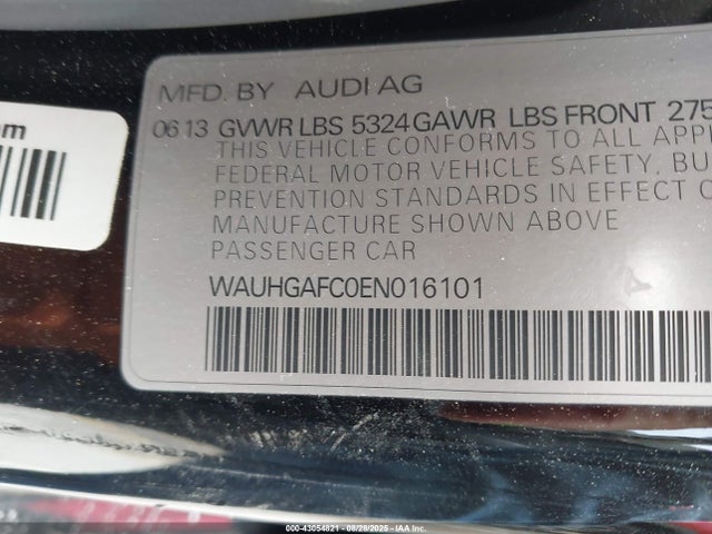 2014 AUDI A6 WAUHGAFC0EN016101 Photo 8