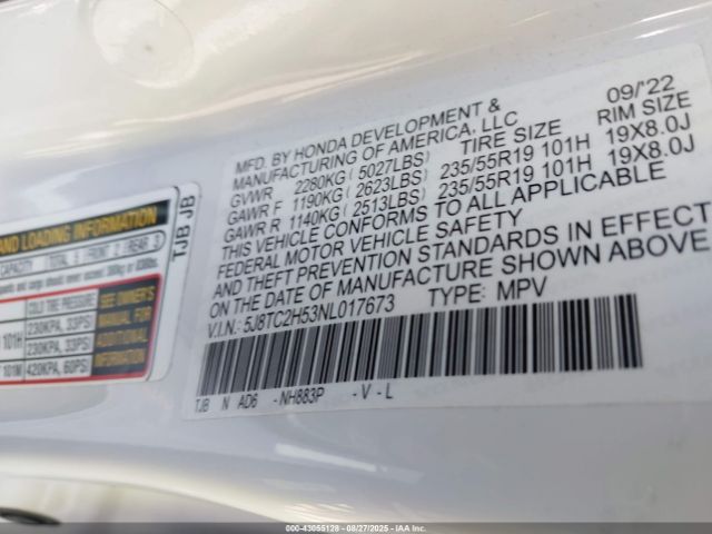 2022 ACURA RDX 5J8TC2H53NL017673 Photo 8