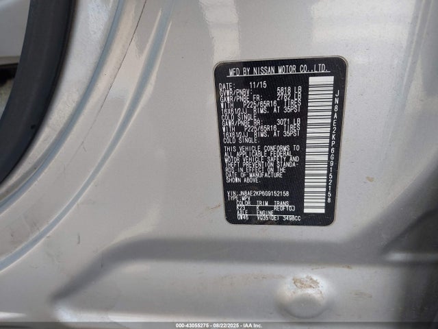 JN8AE2KP6G9152158 Nissan 2016