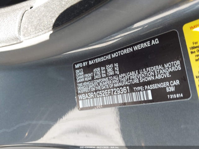 BMW 435i 2014 WBA3R1C52EF729361 Image 9