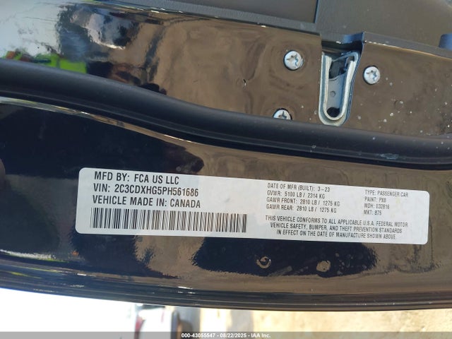 Dodge 2023 2023 2C3CDXHG5PH561686 Image 9