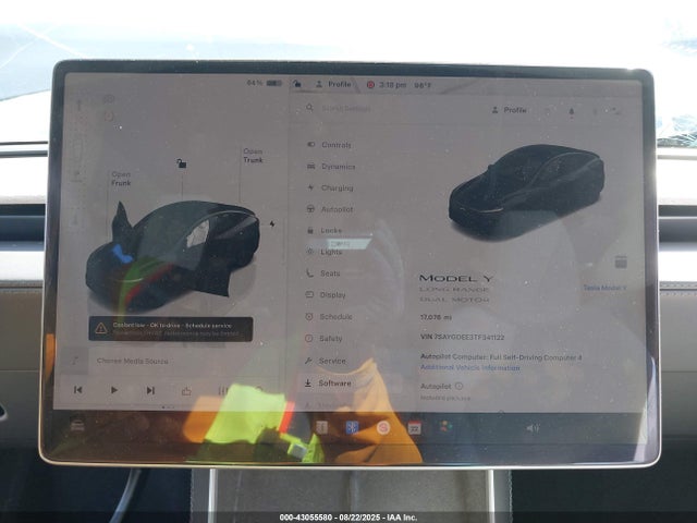 7SAYGDEE3TF341122 Tesla Model Y