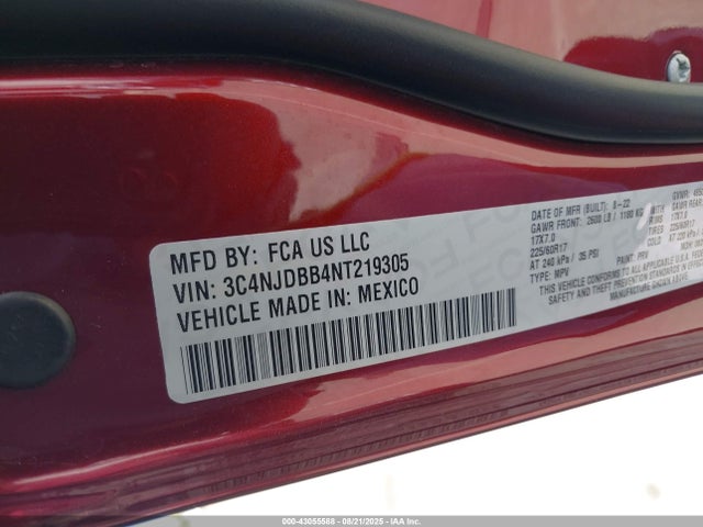 Jeep 2022 2022 3C4NJDBB4NT219305 Image 9