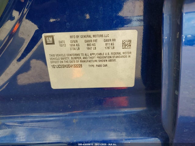 1G1JC5SH2E4132228 Chevrolet luw