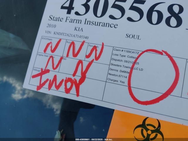 2010 KIA SOUL KNDJT2A21A7145340 Photo 6