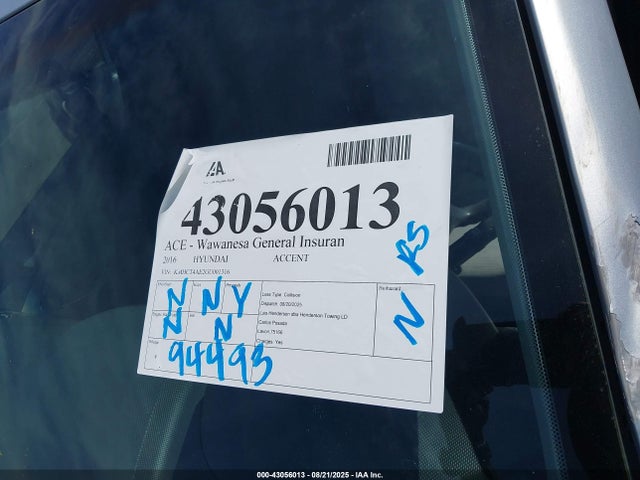 KMHCT4AE2GU001316 Hyundai dohc gdi gamma